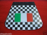art.131/BI Paraspruzzi a scacchi con bandiera italiana