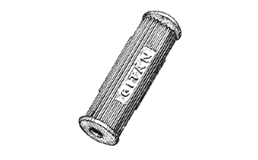 ART.574 	COPRIPEDALI GUIDATORE GITAN  LUNGH. MM. 110 FORO DIAM. 14 MM.