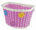 CE 75 R Cesto in plastica bimbo Flower rosa  con fascette