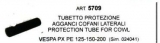 art.5709 Tubetto protezione agganci cofani laterali per Vespa PX PE 125-150-200